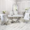Arial Dining White Glass Duke Chairs In England