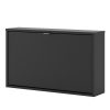 Shoes Shoe cabinet w. 1 tilting door and 1 layer black