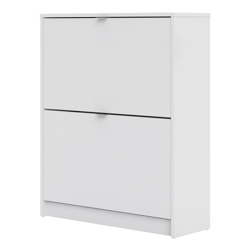 Shoes Shoe cabinet w. 2 tilting doors and 2 layers